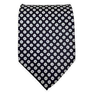 PAUL & SHARK  Navy Geometric Silk Tie Made In Italy 59"/ 3.75" NWT